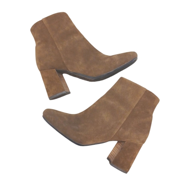Gentle Souls Brown Suede Ankle Boots Women's Brown Booties size 7 - Picture 11 of 12